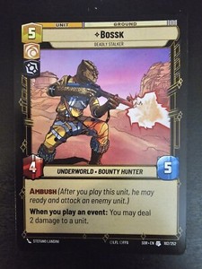 Star Wars: Unlimited (SoR) - Bossk - Deadly Stalker - NM