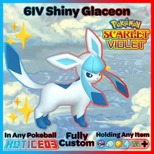 GLACEON ✨SHINY✨/Non-Shiny 6IV Pokemon SCARLET and VIOLET Competitive VGC 23 EVs