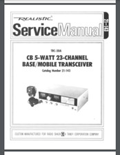 REALISTIC TRC-30 TRC-30A Navajo CB RADIO SERVICE MANUAL 18 pages