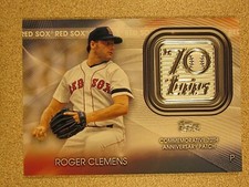2021 TOPPS #T70P-RCL ROGER CLEMENS 70th ANNIVERSARY LOGO PATCH CARD BOST RED SOX
