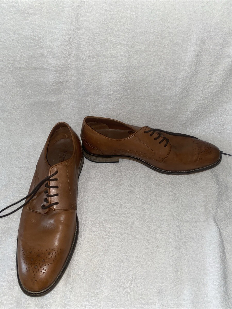 Florsheim Men Size 9.5 M Brown Leather Castleton Lace Up  display picture 3
