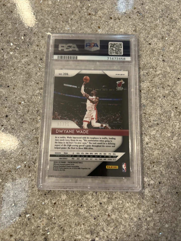 2018-19 Panini Prizm  Dwyane Wade Disco /75 - Image 2 of 3