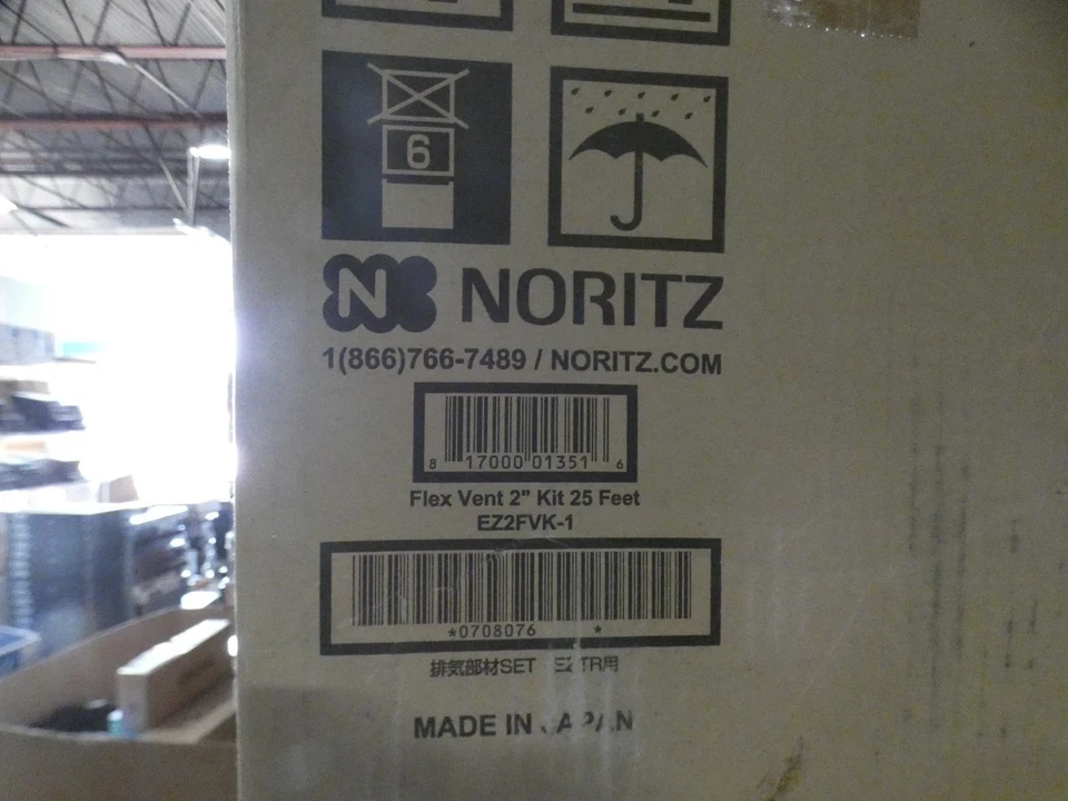 Kit de ventilación Noritz Flex - 2" - 25 pies - para EZ98/111DV y EZTR50/75 EZ2FVK-1 (Nuevo) Foto 3 de 4