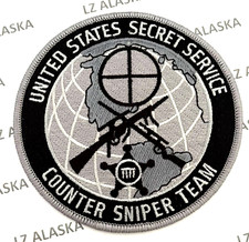 USA SECRET SERVICE COUNTER SNIPER TEAM SUBDUED (NERO E GRIGIO) PATCH (PD15)