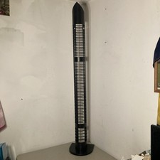 Vintage Black Metal Tower / Wall Mount CD Case Holder Rack 70 Capacity