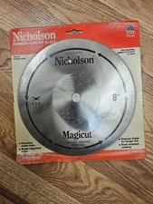 8" Inch Hollow Ground Plywood Circular Saw Blade-NICHOLSON-USA-5/8 Arbor-NEW