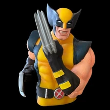 Marvel Bust Bank WOLVERINE Monogram International 7.5" Tall Vinyl Vintage 2006