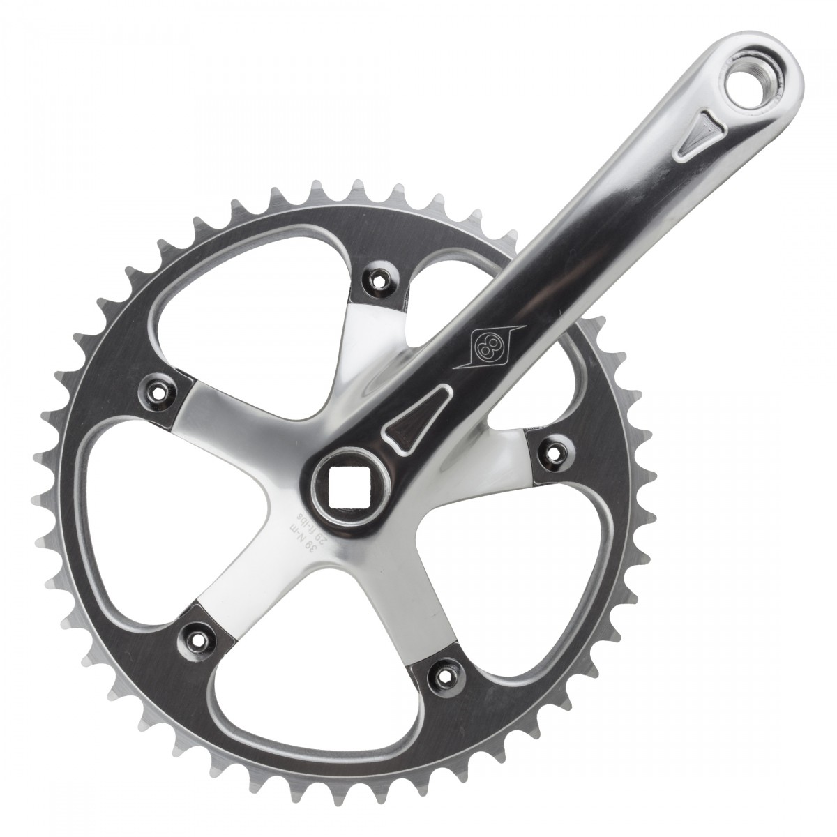 Origin8 SST Crankset 1 Speed 170mm 130x5B No Chainring SIL/SIL