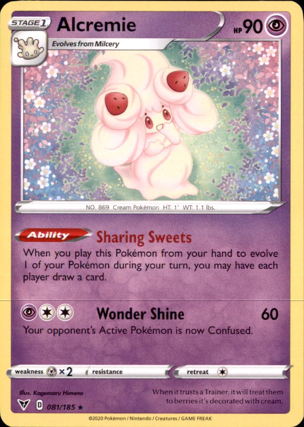 Pokemon Alcremie 81/185 Vivid Voltage Non-Holo 4 Card Lot