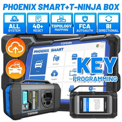 TOPDON Phoenix Smart+T-Ninja Box Ultra Diagnostic Key Programmer Immobilizer Kit