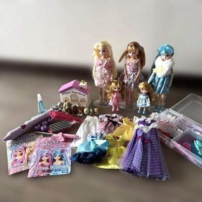 Licca Chan Misaki Chan Sakura Chan Doll Set Bundle Plus with Accessories