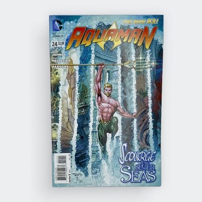 AQUAMAN #24  SCOURGE OF SEVEN SEAS  THE NEW 52! DC COMICS 2013 - FREE SHIPPING!!