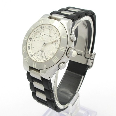 Cartier Must 21 Chronoscaph SM W10197U2 7******* Black  display picture 3