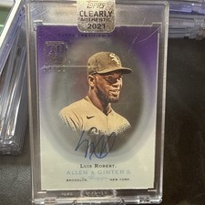 Luis Robert 2021 Topps Clearly Authentic Allen & Ginter Purple Auto /10 Sealed