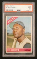 1966 Topps Bob Clemente #300 Baseball Card PSA 7.5 NM+