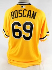2016 Pittsburgh Pirates Wilfredo Boscan #69 Game Issued Yellow Jersey 1979 TBTC