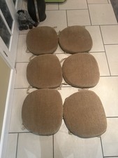 Ercol. Set of 6 Cushions to Fit Ercol Windsor Dining Chairs Good Condition