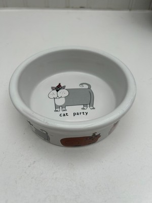 URSULA DODGE DESIGN FOR SIGNATURE PARTY CAT PET BOWL 5''