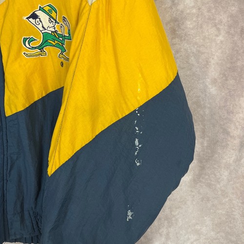 Vintage 90s Notre Dame Fighting Irish LOGO 7 Jacket Mens Medium - Picture 4 of 7