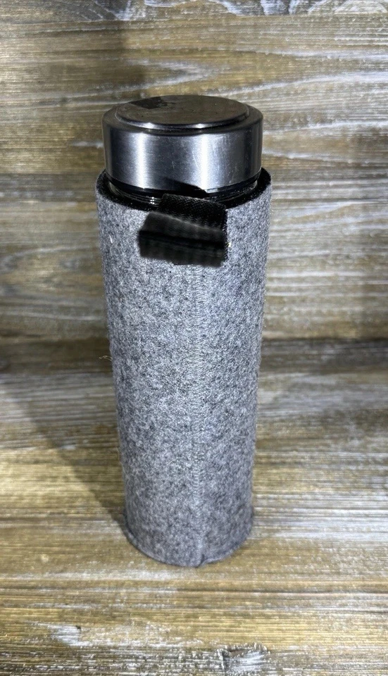 Botella de vidrio Cerano 400ML Thermo Teamaker con bolsa de fieltro verde gris NUEVO Foto 2 de 4