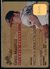 1995 Studio #6 Greg Maddux Gold Parallel Atlanta Braves HOF