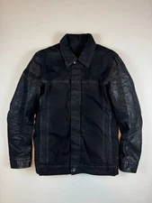 DRKSHDW Calf Leather Sleeve Waxed Trucker