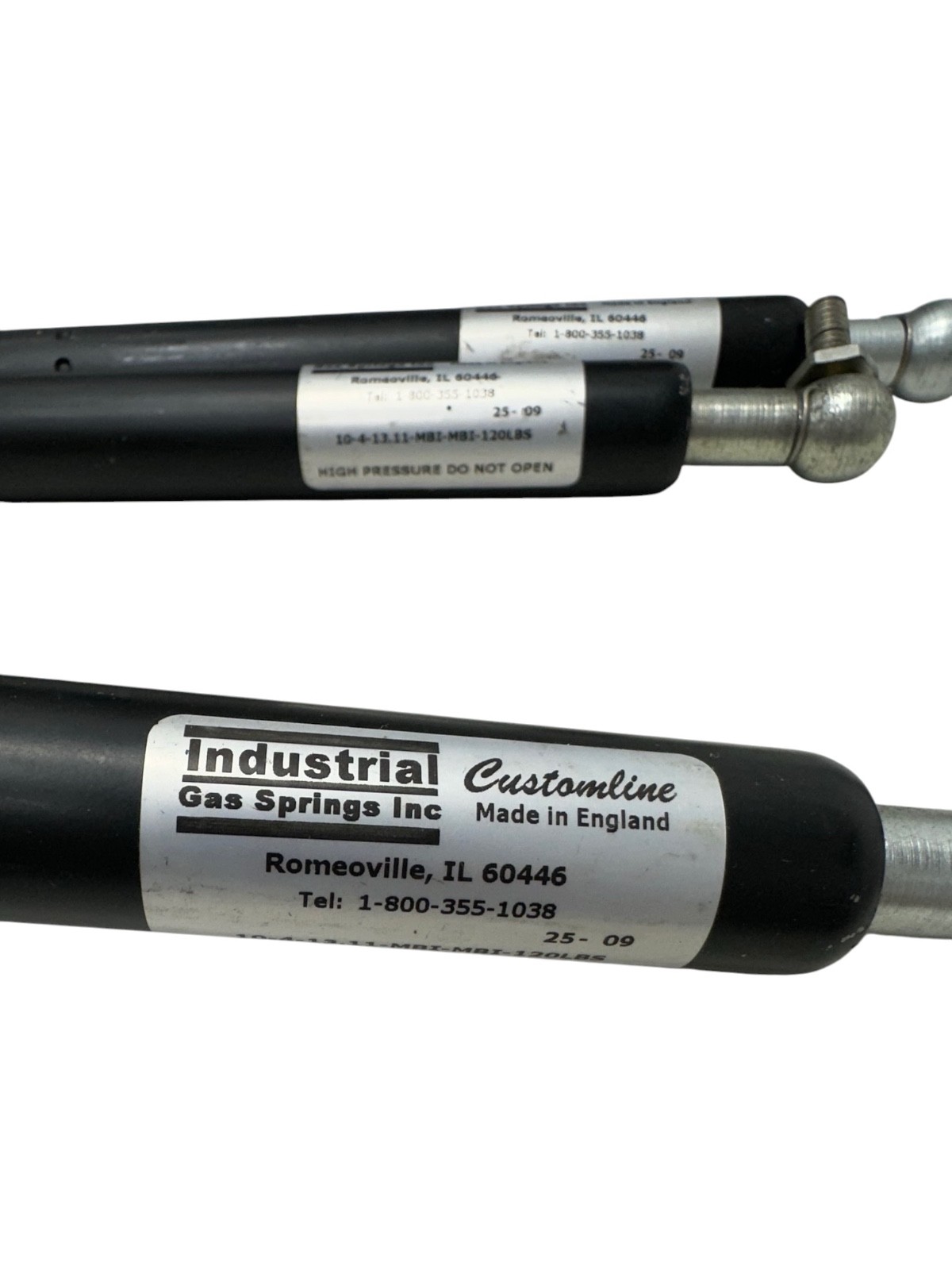 Industrial Gas Springs 10-4-13.11-MBI-MBI-120LBS Gas Spring (QTY OF 3 ...