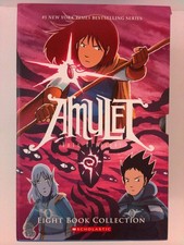 Amulet #1-8 Box Set by Kazu Kibuishi (2018, Trade Paperback / Trade Paperback)