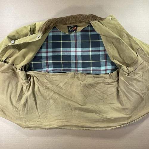 Vtg 60s Bullseye Bill Hunting Jacket Tan Duck Canvas - Mens L - like carhartt image 8