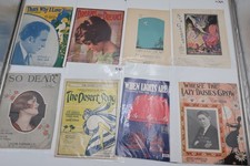 1920s 1930s Vintage Sheet Music Lot 8 Art Deco Covers