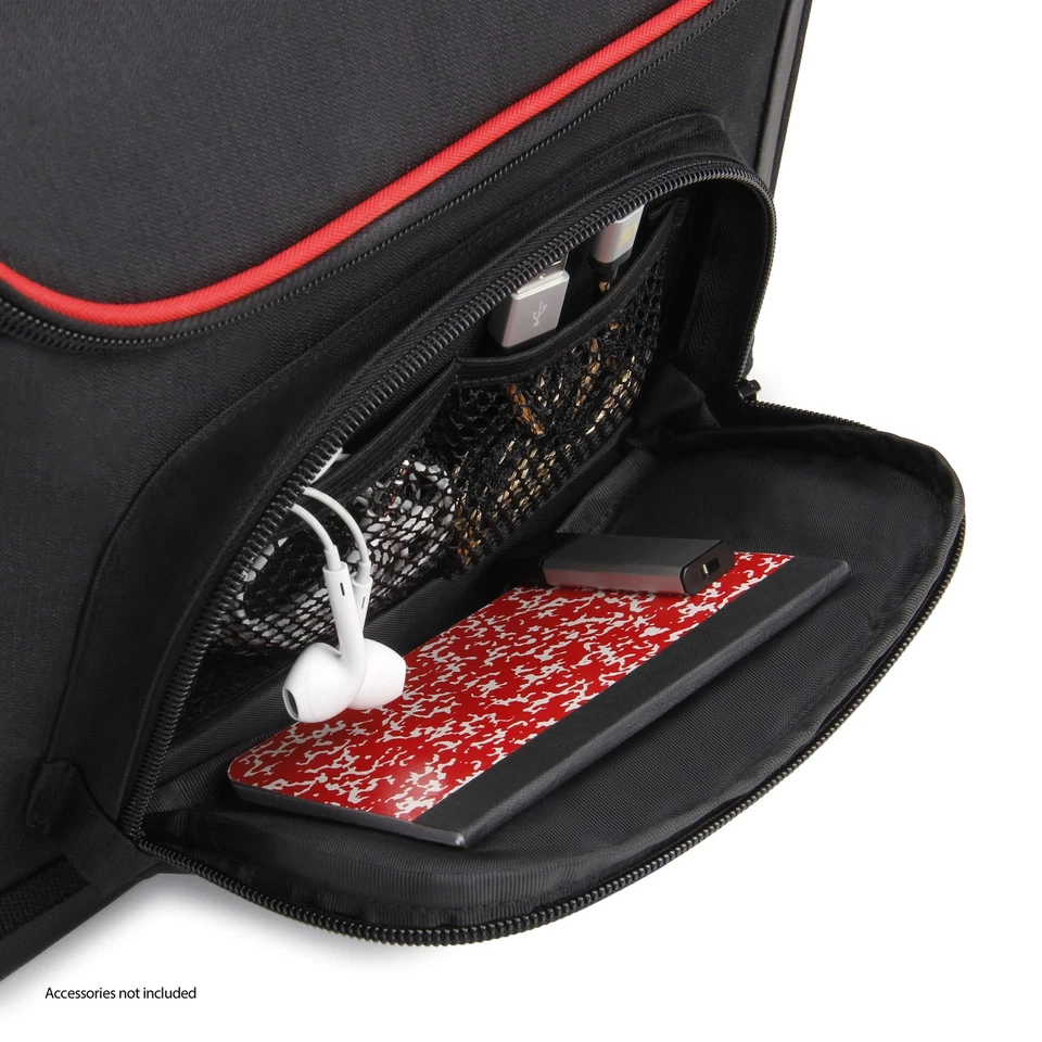 USA GEAR Tablet Bag for 11" iPad Pro, 10.9" iPad Air, 10.2" iPad (Red) - Image 4 of 4