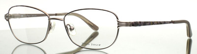 TRES JOLIE 158 033 Light Smoke Floral Womens Oval Eyeglasses 52-16-135 B:34