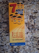 Kodak Max 400 Film, 7 Rolls