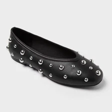 Women’s Sammie Studded Ballet Flats with Memory Foam Insole – A New