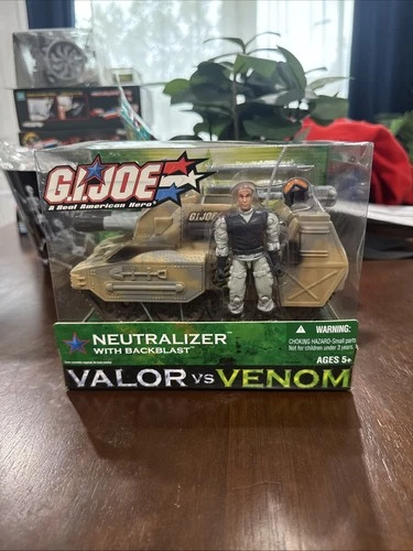 Hasbro G.I.Joe Valor Vs Venom Neutralizer With Back Blast Boxed 3.75"