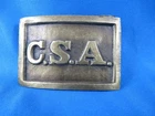 CIVIL WAR CONFEDERATE REBEL BELT BUCKLE BRASS PUPPY PAW MOUNTING HOOK REPRO CSA