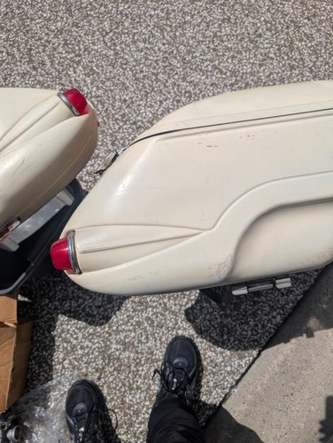 vintage pair BUCO saddlebags dual lights removable style as pictured