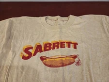 Vintage Sabrett Hot Dog T-Shrit Sand
