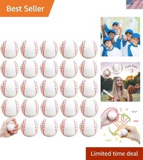 24 Pcs Baseball Stress Ball,2.5 Inch Mini Squeeze Foam Baseball,Relaxable Spo...