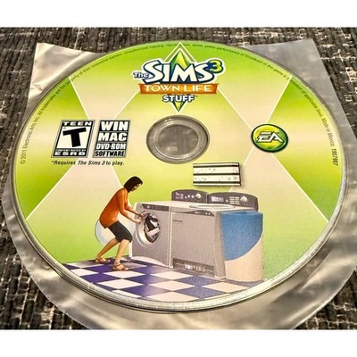 The Sims 3 Town Life Stuff PC Mac OS DVD Expansion Pack Disc