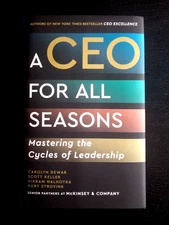 A CEO FOR ALL SEASONS MASTERING LEADERSHIP MCKINSEY & CO. HC BOOK BRAND NEW 