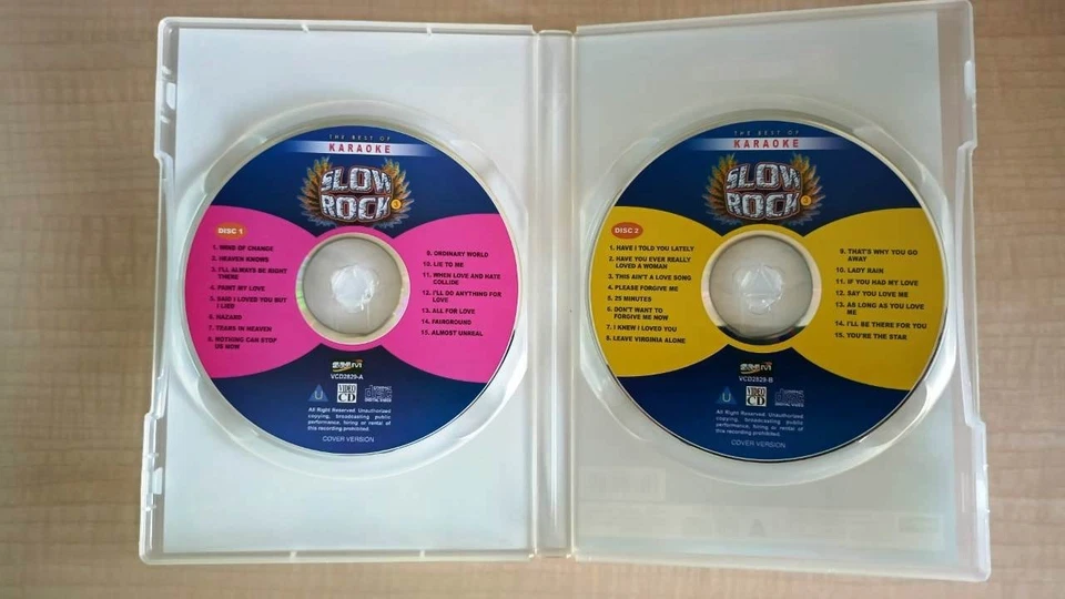 Best Of Slow Rock Hits 2VCD Karaoke Cover Version Sing-Along Bryan Adams Roxette - Image 3 of 4