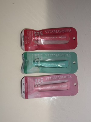 Vitamasques Lip Butter Balm Strawberry & Watermelon Scrub 10ml  3-PACK
