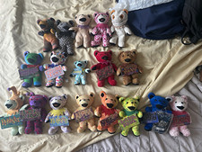 Grateful Dead Dancing Bears Beanbag Plush Lot of 18 w/ Tags