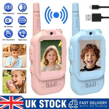 UHF Frequency Rechargeable Handheld Video Walkie Talkies 2 Pack with Low-Voltage