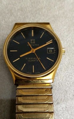 VINTAGE UHR ZENITH ESPADA Schwarzes Zifferblatt Swiss 