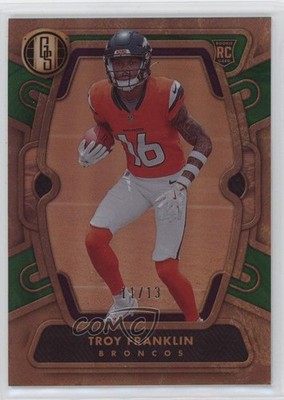 2024 Panini Gold Standard Rookies Emerald 11/13 Troy Franklin #154 Rookie RC 3hd