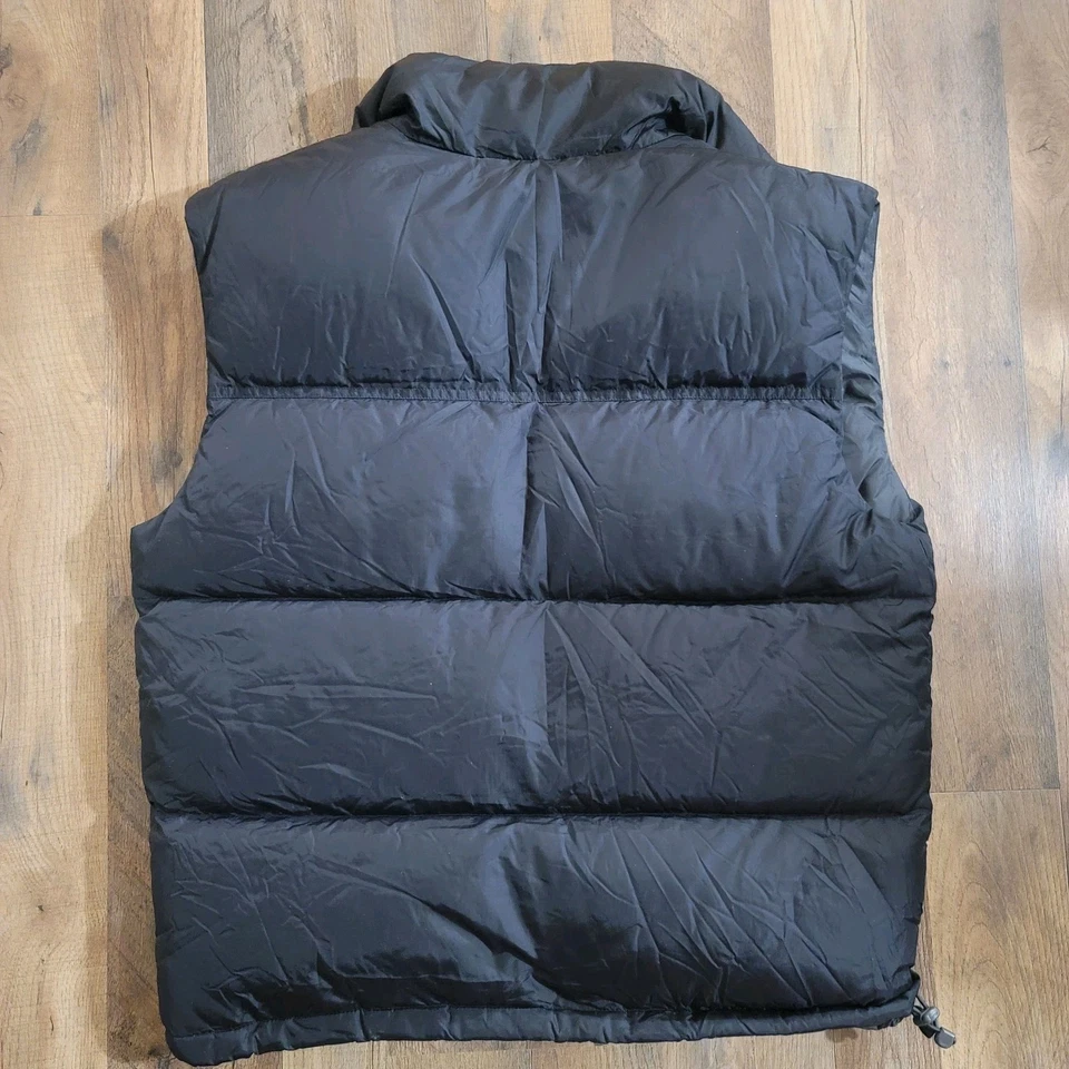 Chaleco acolchado de plumón American Eagle; para hombre M; negro reversible Foto 4 de 4