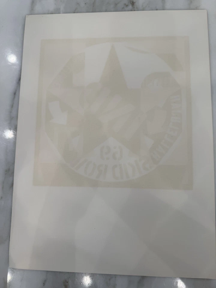 Litografia original Robert Indiana "Skid Row / Self Portrait 69" - Imagem 4 de 4