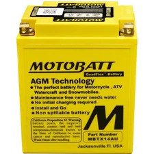 Motobatt Battery Sealed - Factory Activated -  MBTX14AU MBTX14AU